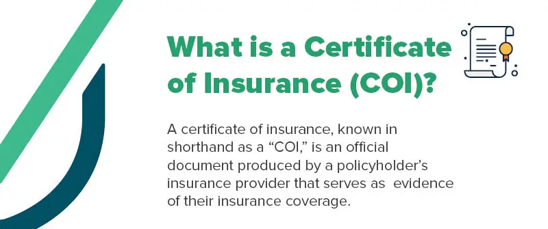 what is a certificate of insurance?