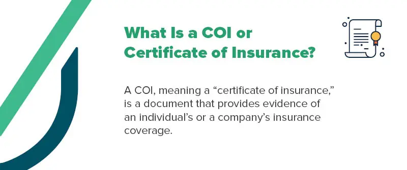 what is a certificate of insurance?
