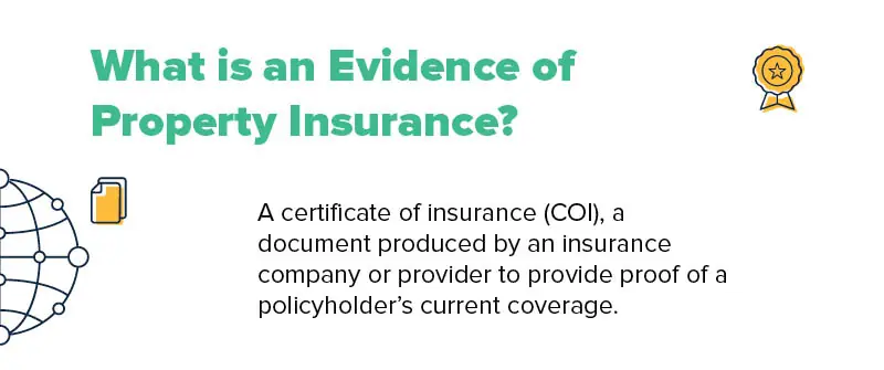 What is an Evidence of Property Insurance_